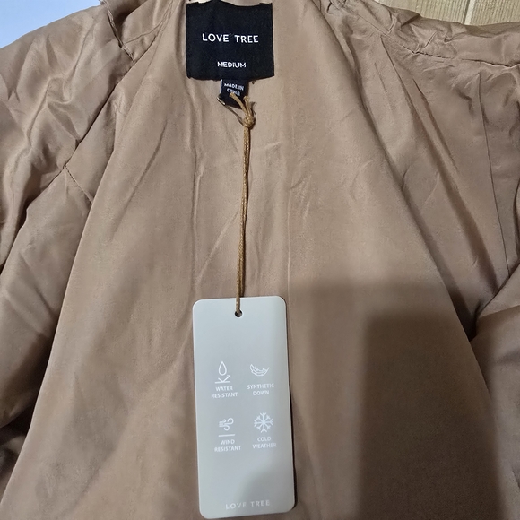 LOVE TREE Quilted Sherpa Puffer Jacket - Picture 3 of 7